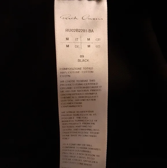 MEN'S RICK OWENS FW22 ZIPPED HOODIE